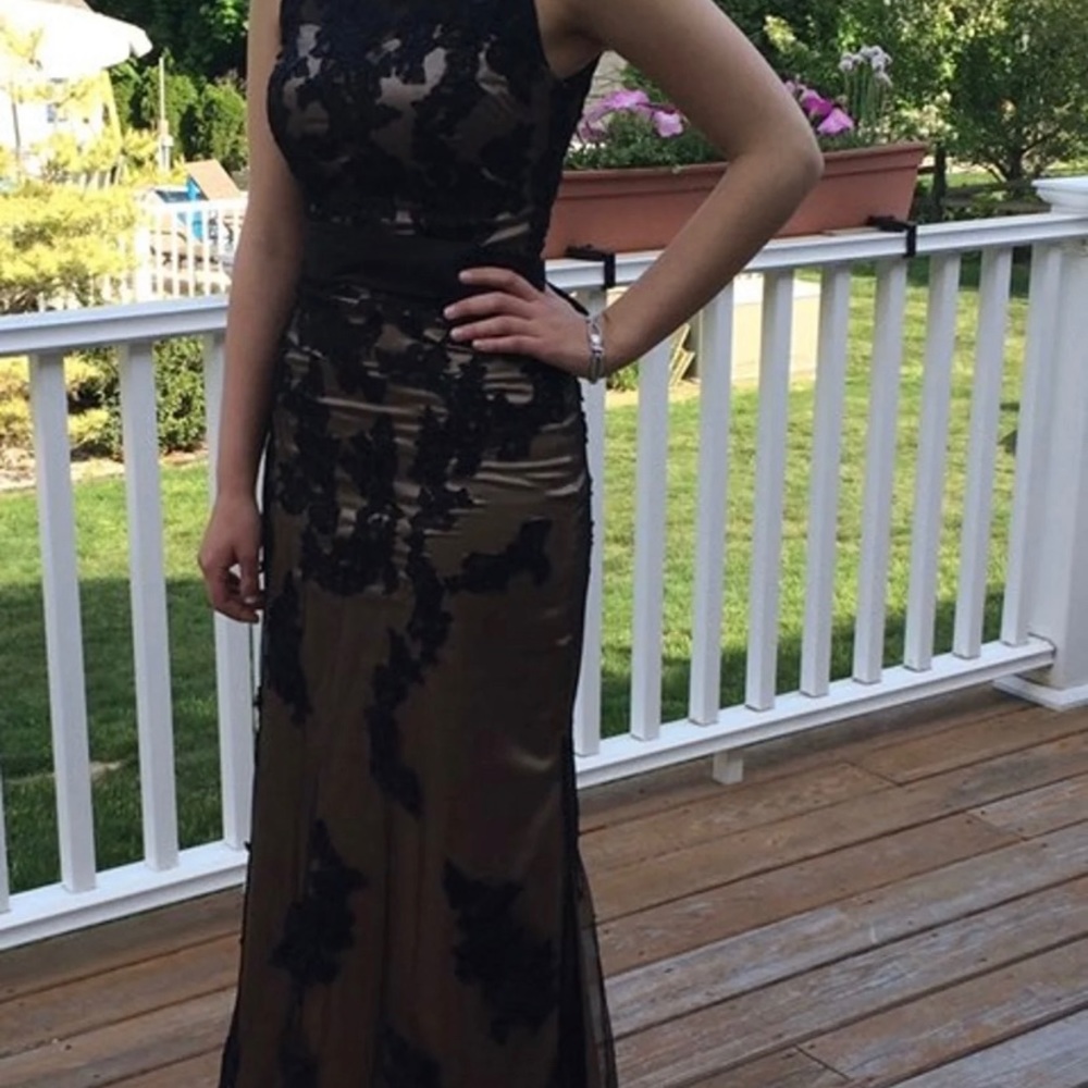 Custom Lace Gown Size 4 Evening/Prom/Pagaent Dress - Picture 15 of 16